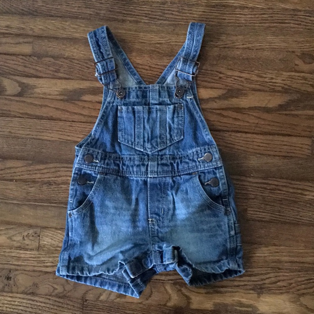 Oshkosh B’Gosh Genuine Kid Overalls Denim Jean EUC 12 Months
